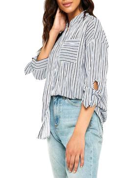 Camisa Only Lillo Azul Mujer