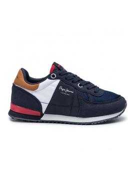 Zapatillas Pepe Jeans Sydney Basic Marino Niño