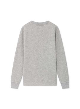 Sudadera Hackett Logo Gris Para Niño