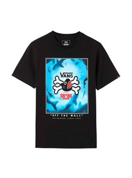 Camiseta Vans Shark Week Negro Niño 