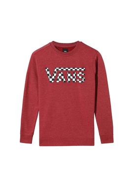 Sudadera Vans Classic Crew Granate Niño