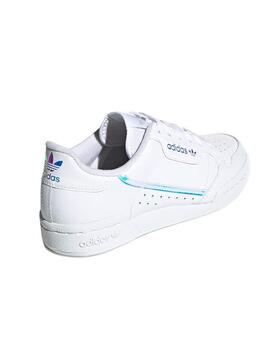 Zapatillas Adidas Continental 80J Blanco Teen