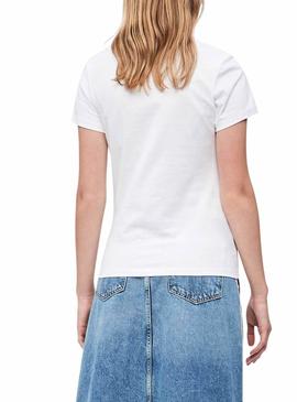 Camiseta Calvin Klein Classic Blanco Para Mujer