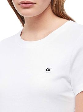 Camiseta Calvin Klein Classic Blanco Para Mujer