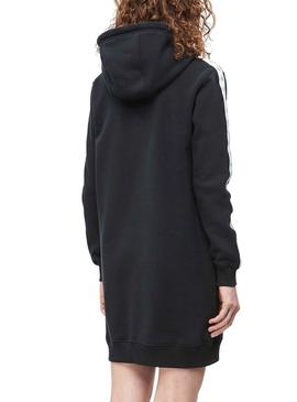 Vestido Calvin Klein Monogram Hooded Negro Mujer