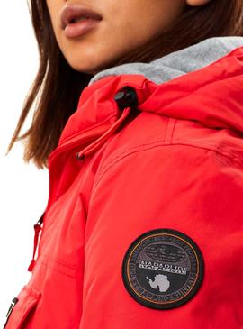 Chaqueta Napapijri Rainforest Pocket Rojo W Mujer