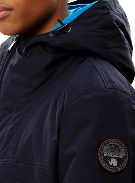 Chaqueta Napapijri Rainforest Pocket W PKT Marino para Hombre