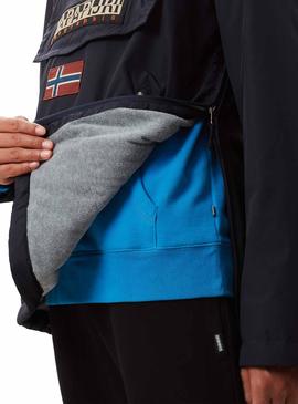 Chaqueta Napapijri Rainforest Pocket W PKT Marino para Hombre
