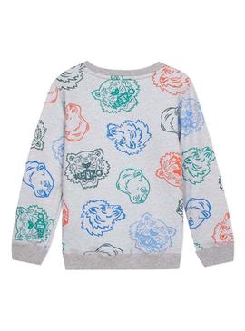 Sudadera Kenzo Georges Gris Para Niño