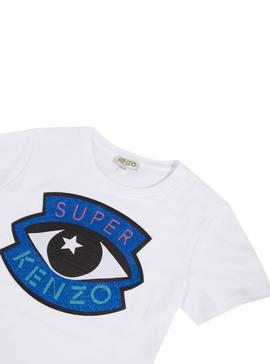 Camiseta Kenzo Gisa Blanco Para Niña