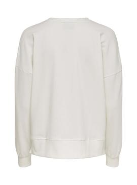 Sudadera Only Laudrey Blanco Para Mujer