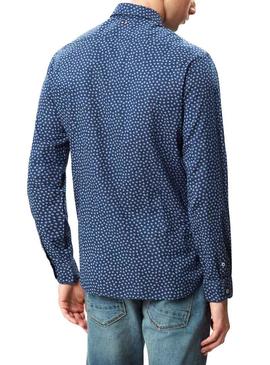 Camisa Napapijri Gassim Print Azul Para hombre