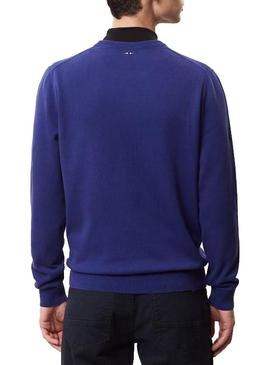Jersey Napapijri Droz Azul Para Hombre