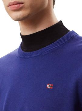 Jersey Napapijri Droz Azul Para Hombre