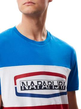 Camiseta Napapijri Sogy SS Rojo Para Hombre
