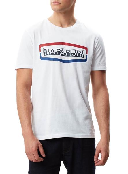 Camiseta Napapijri Soggy SS Blanco Hombre