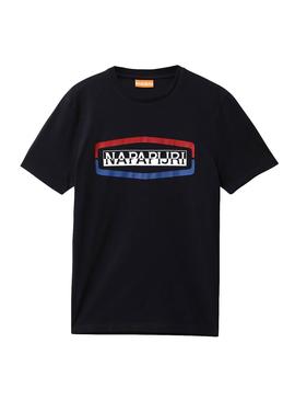 Camiseta Napapijri Soggy SS Marino Para Hombre
