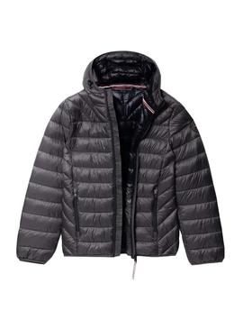 Cazadora Napapijri Aerons Hood Gris Para Hombre