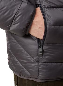 Cazadora Napapijri Aerons Hood Gris Para Hombre
