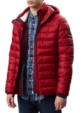 Chaqueta Napapijri Aerons Hood Rojo Para Hombre