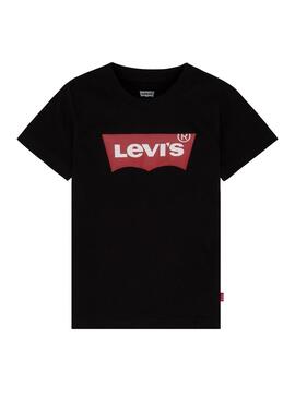 Camiseta Levis Batwing Negro Para Niño
