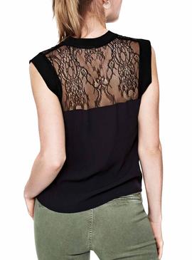 Top Pepe Jeans Diana Negro Mujer