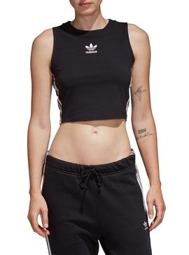 Top Adidas Crop Negro