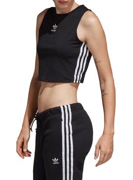 Top Adidas Crop Negro