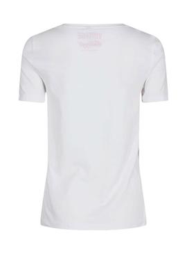 Camiseta Only Kelloggs Blanco Para Mujer