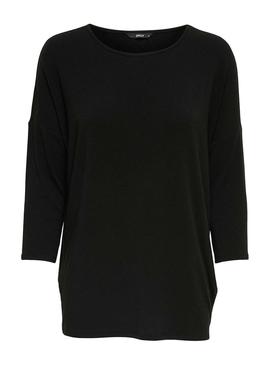 Camiseta Only Glamour Negro Para Mujer