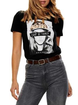 Camiseta Only Jonna Negro Para Mujer