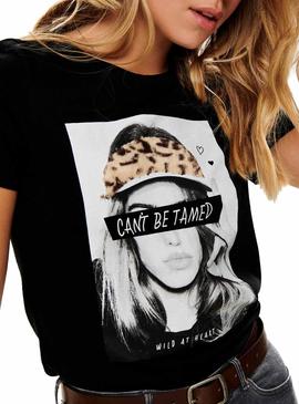 Camiseta Only Jonna Negro Para Mujer