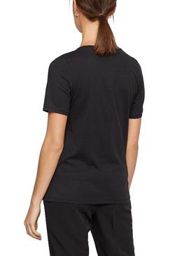 Camiseta Only Weekday Negro Para Mujer