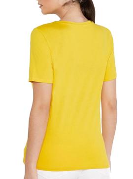 Camiseta Only Weekday Amarillo Mujer