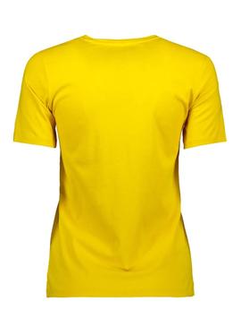 Camiseta Only Weekday Amarillo Mujer