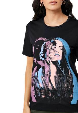 Camiseta Only Rosalinda Negro Para Mujer