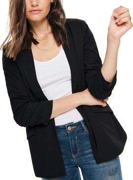 Blazer Only Carolina 3/4 Negro Para Mujer