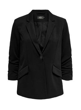 Blazer Only Carolina 3/4 Negro Para Mujer