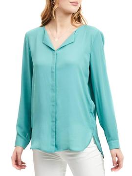 Camisa Vila Vilucy Oil Blue Para Mujer