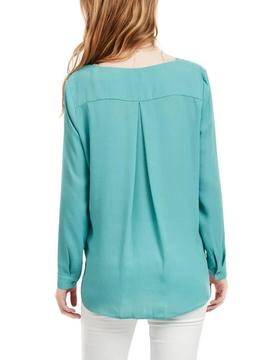 Camisa Vila Vilucy Oil Blue Para Mujer