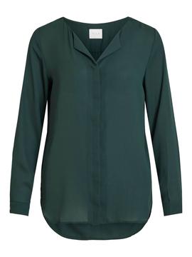 Camisa Vila Vilucy Verde Para Mujer