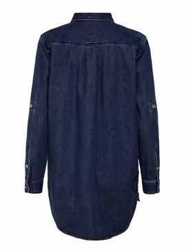 Camisa Only Mandy Denim Tape Para Mujer
