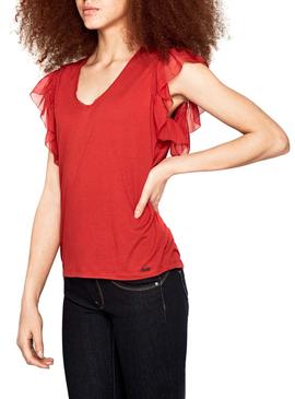 Top Pepe Jeans Auteuil Rojo Mujer