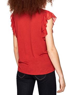 Top Pepe Jeans Auteuil Rojo Mujer