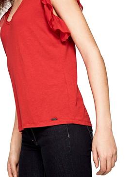 Top Pepe Jeans Auteuil Rojo Mujer