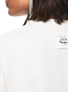 Camiseta Pepe Jeans Mimi Dua Lipa Blanco De Mujer
