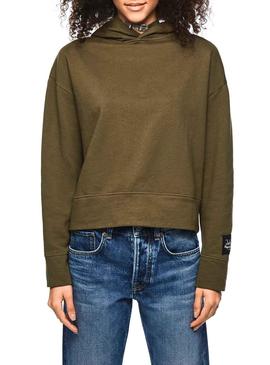 Sudadera Pepe Jeans Telma Verde Dua Lipa Mujer