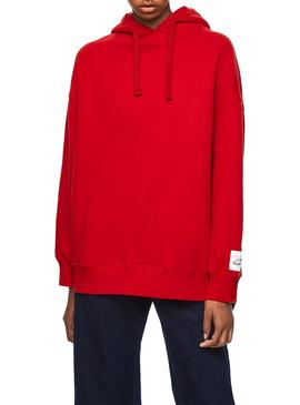 Sudadera Pepe Jeans Lou Rojo Dua Lipa Para Mujer