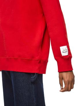 Sudadera Pepe Jeans Lou Rojo Dua Lipa Para Mujer