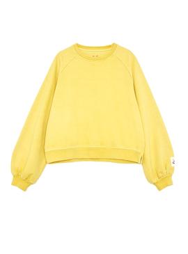 Sudadera Pepe Jeans Lidia Amarillo Mujer Dua Lipa